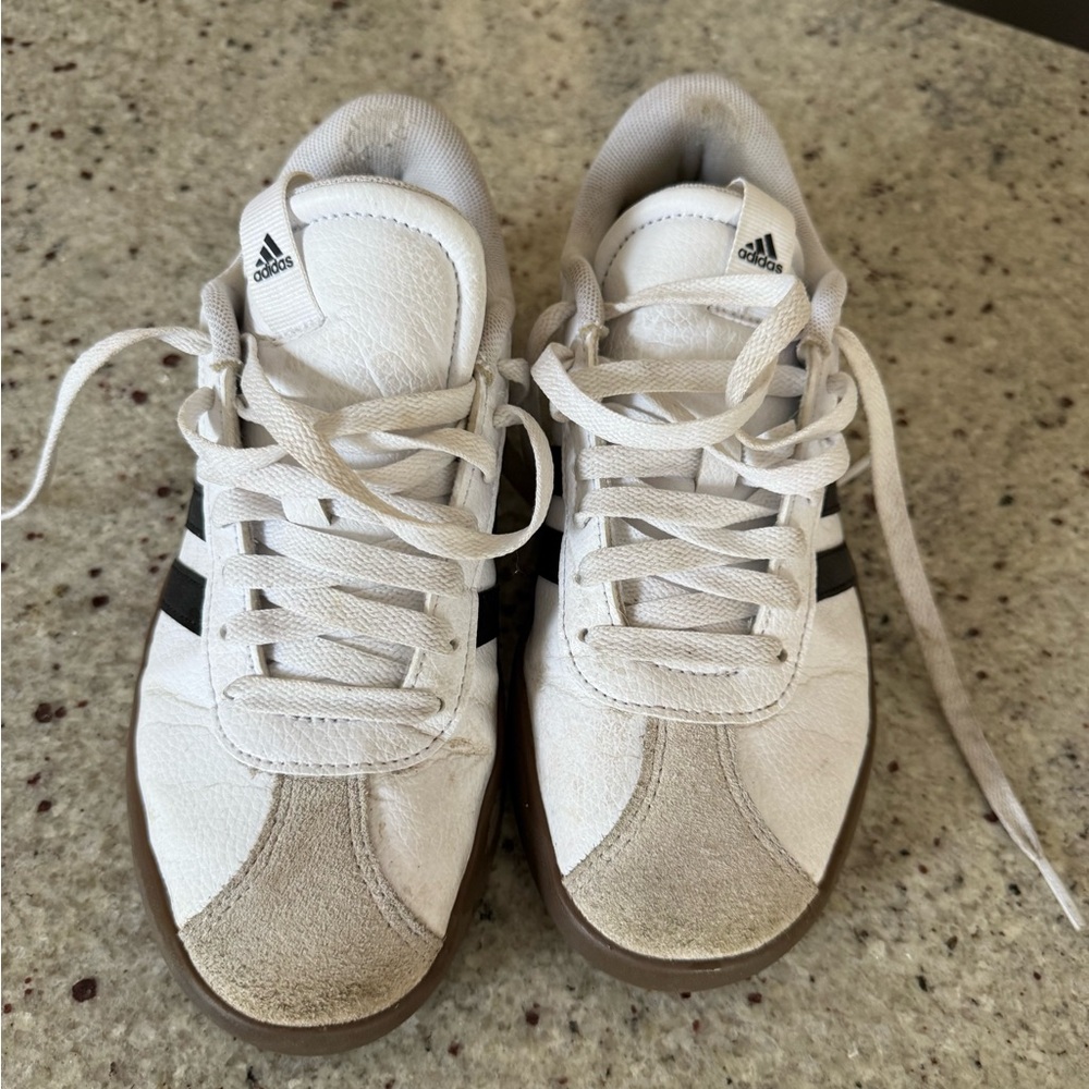 Adidas White and Black Casual Shoes